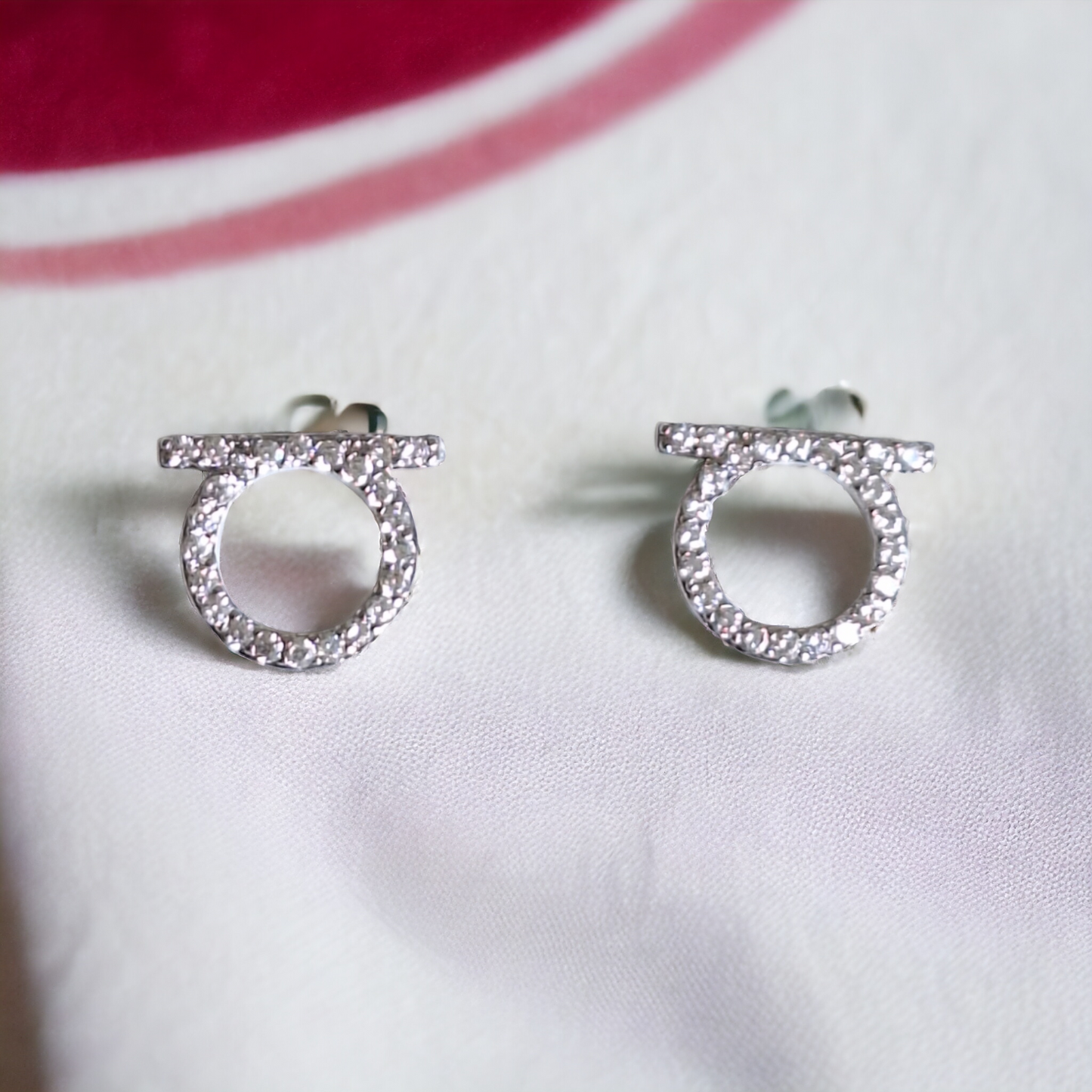 Aretes Rocío Estilo Simple Ronda Con Circón