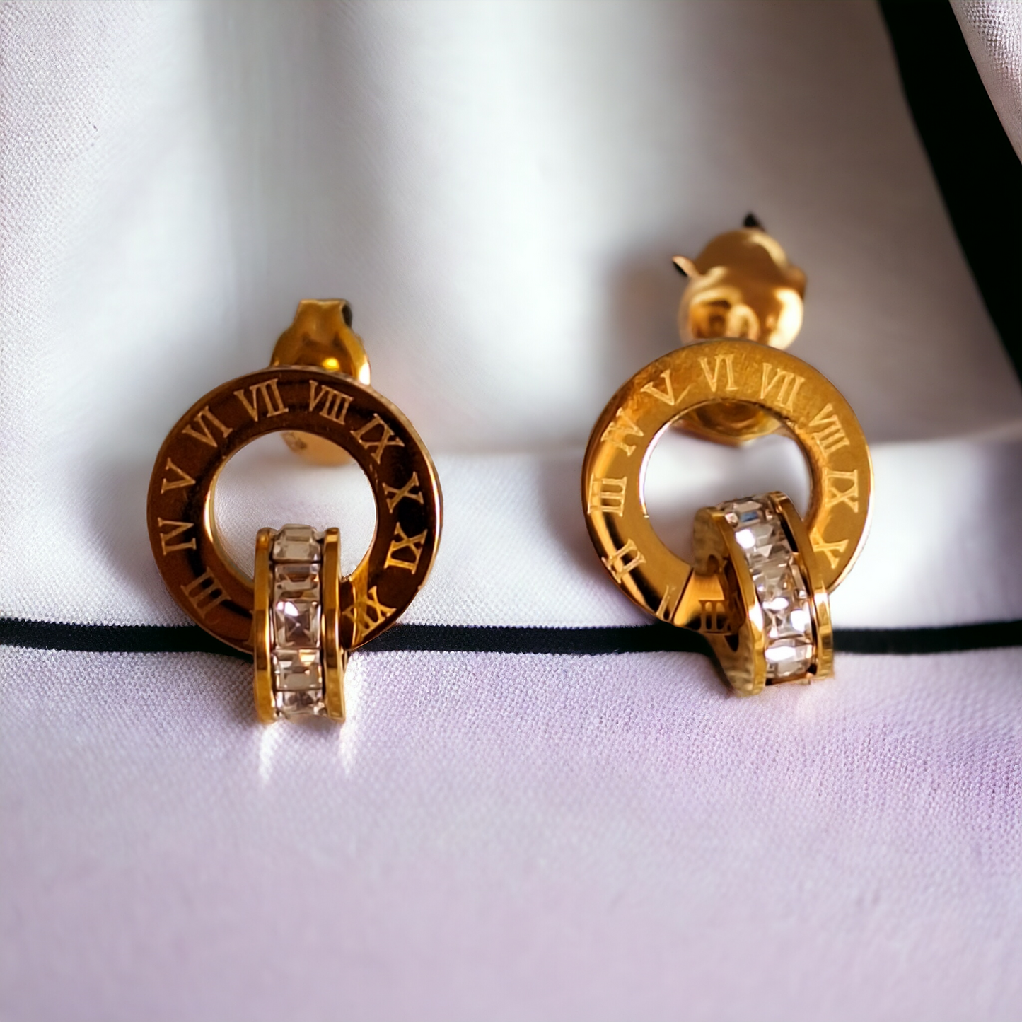 Aretes Nora Reloj Retro