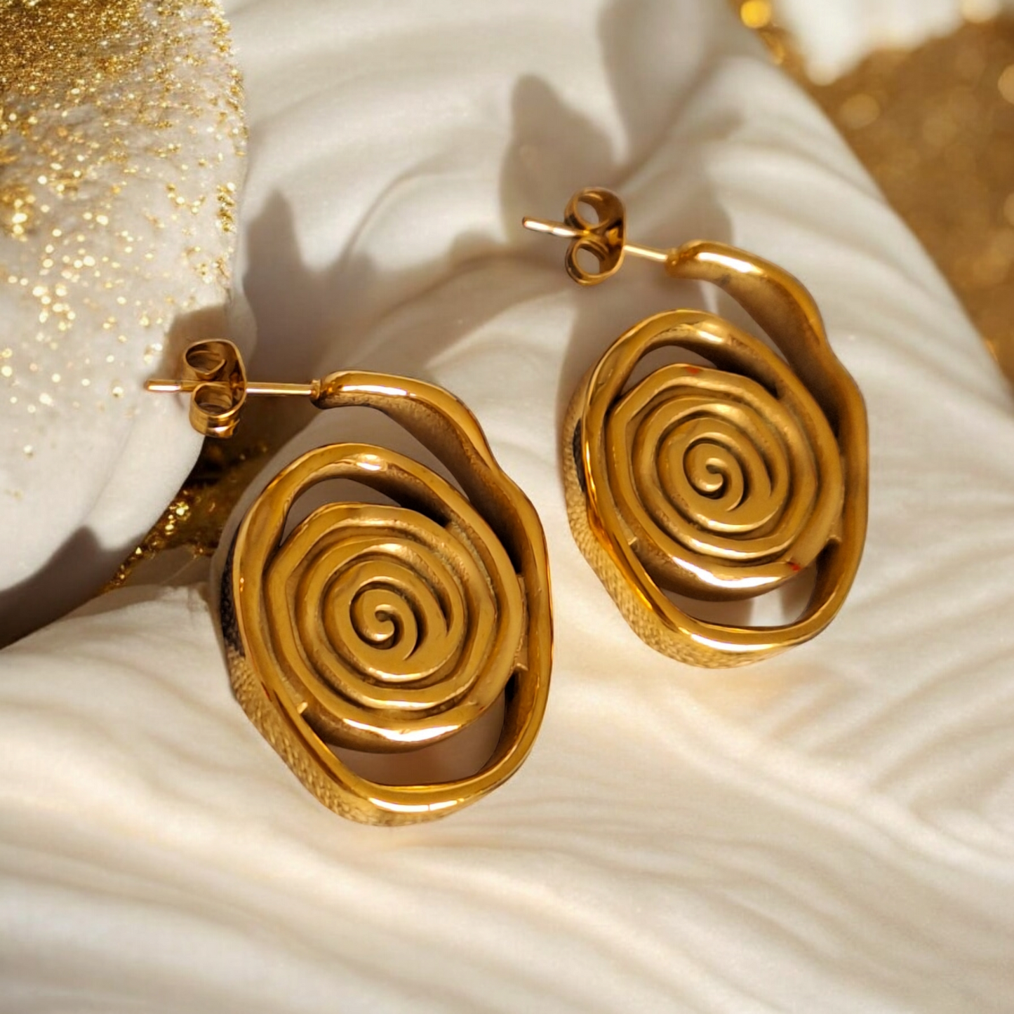 Aretes Agata Color Oro