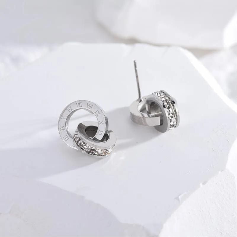 Aretes Nora Reloj Retro