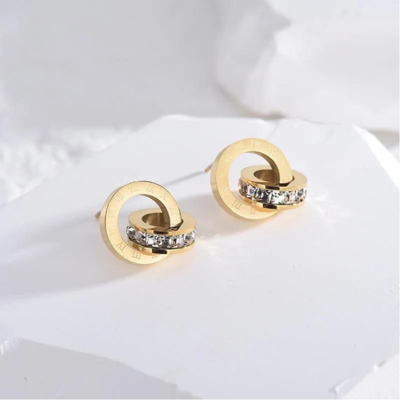 Aretes Nora Reloj Retro
