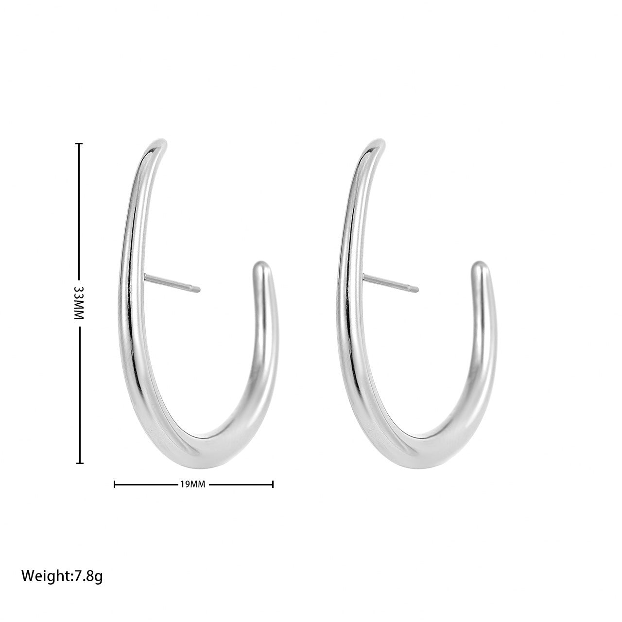 Aretes Irene Forma De U
