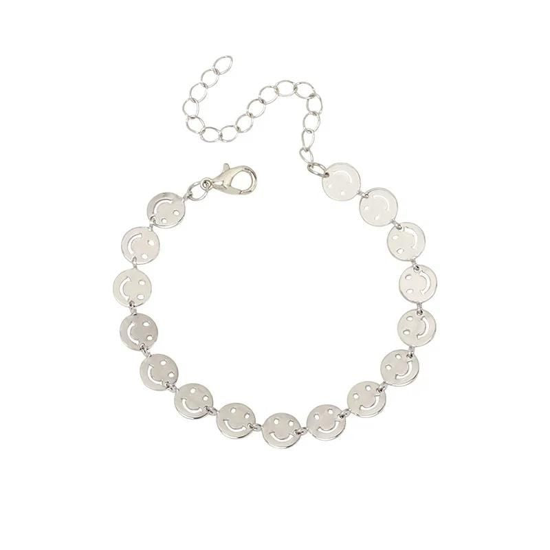 Pulsera Noah Caritas Sonrientes Color Oro Y Plata