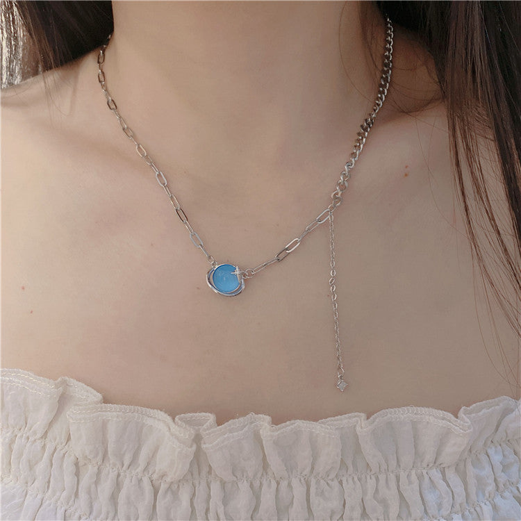 Collar Malak Planetas Color Rosa Y Azul