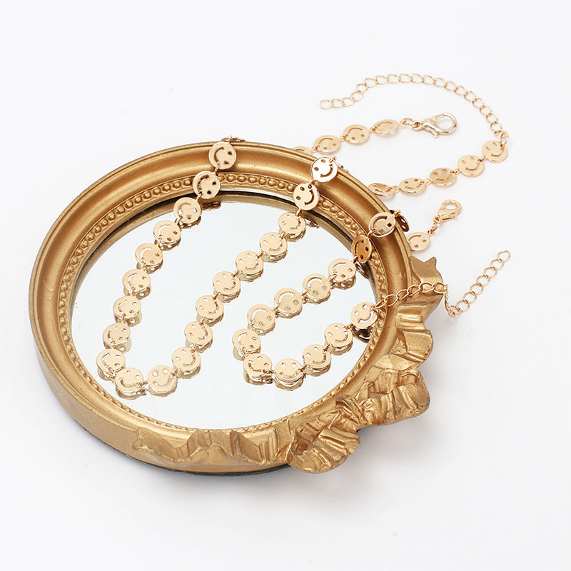 Pulsera Noah Caritas Sonrientes Color Oro Y Plata