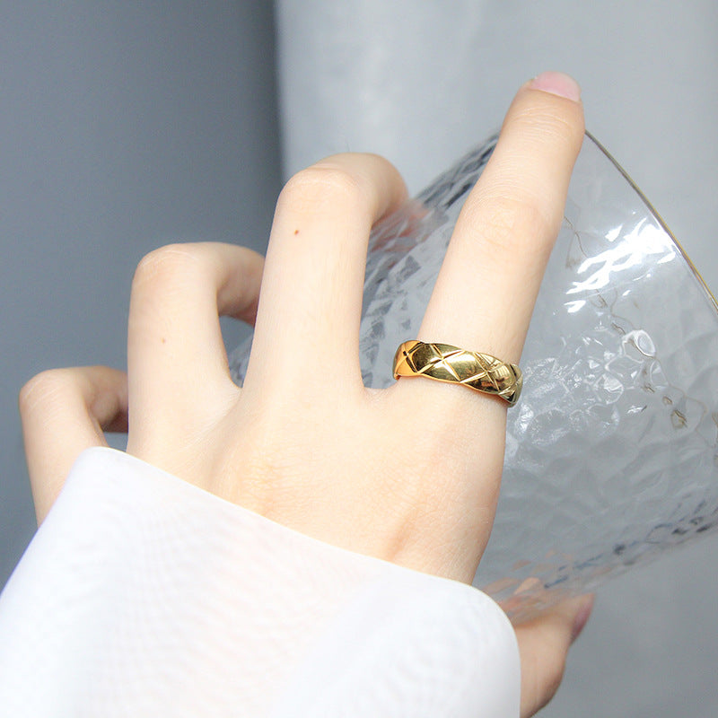 Anillo Gabriela Moderno Estilo Lingge