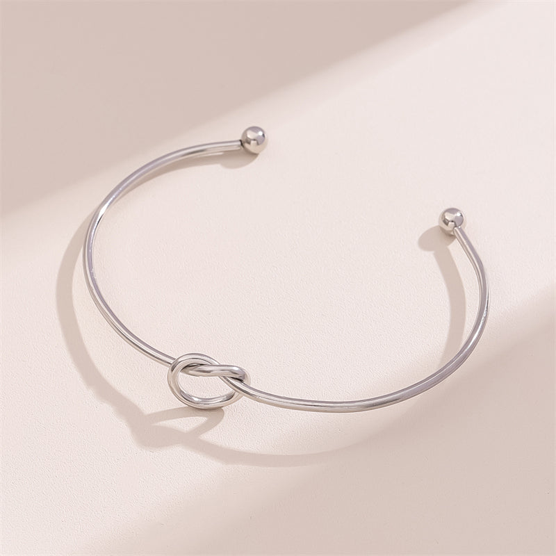 Pulsera Nour Nudo Color Oro Y Plata