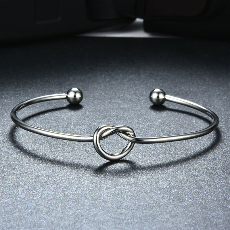 Pulsera Nour Nudo Color Oro Y Plata