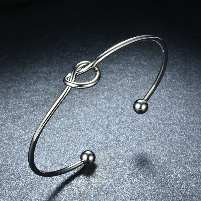 Pulsera Nour Nudo Color Oro Y Plata