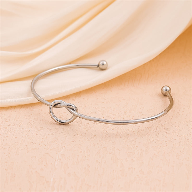 Pulsera Nour Nudo Color Oro Y Plata