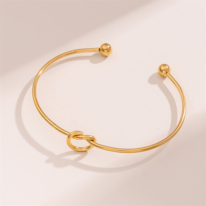 Pulsera Nour Nudo Color Oro Y Plata