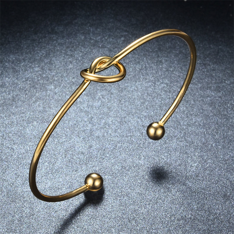 Pulsera Nour Nudo Color Oro Y Plata
