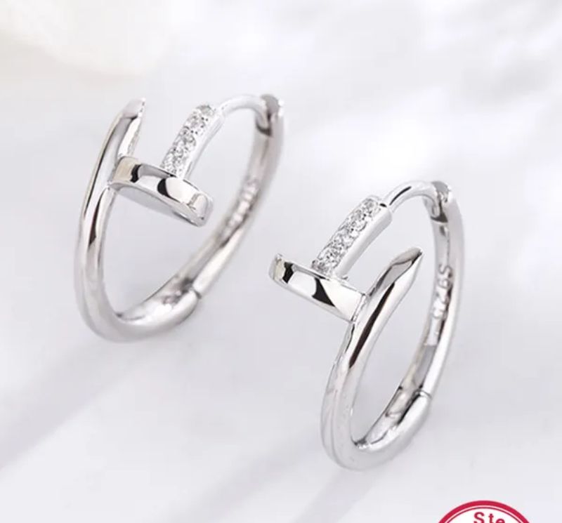 Aretes Denise Color Plata