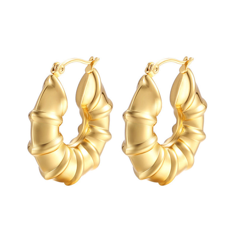 Aretes Luna Semicírculo