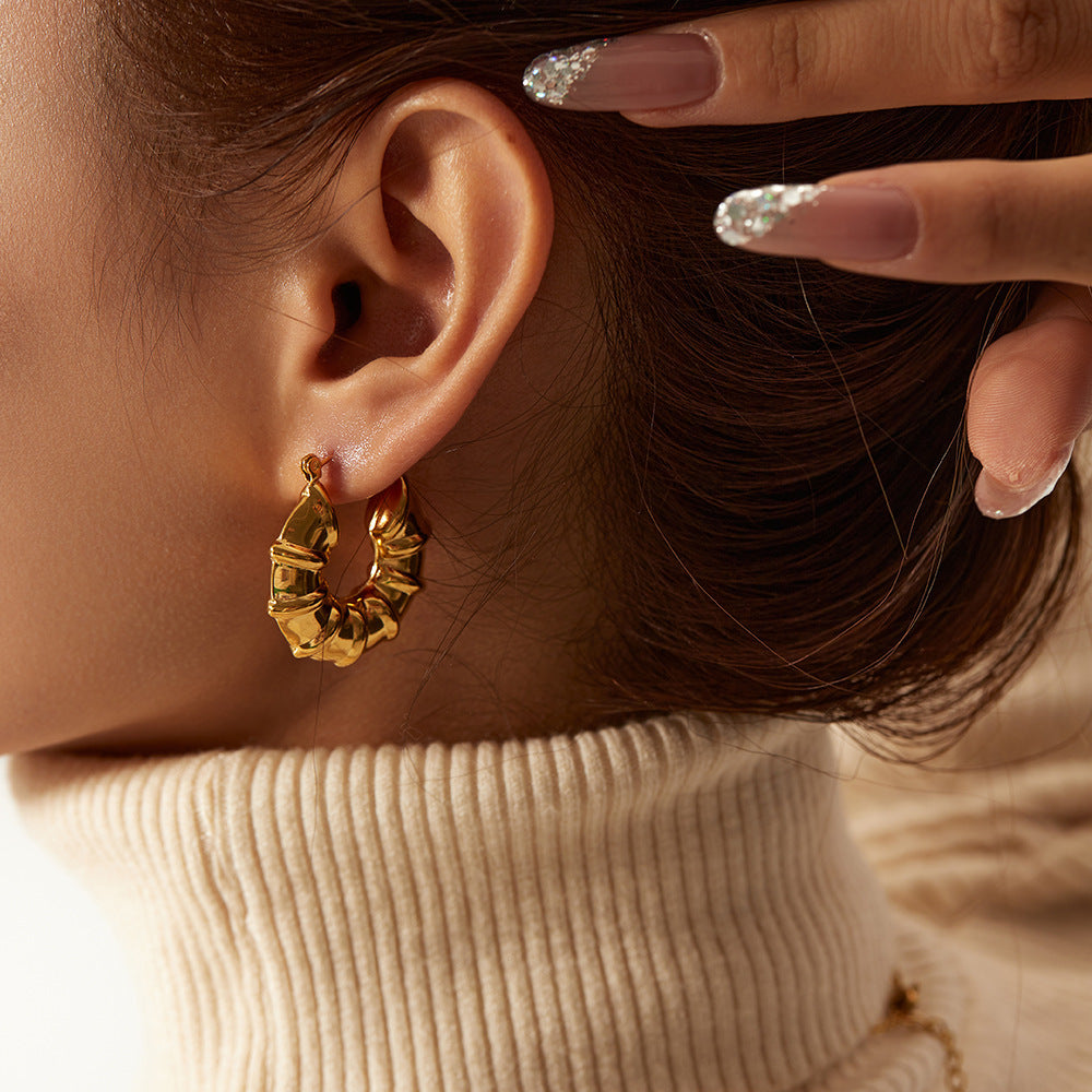 Aretes Luna Semicírculo